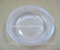 Round Clear Disposable Salad Bowls , Disposable Plastic Saucers