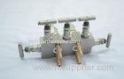 Industrial high pressure S.S 316 5 way valve manifolds , NPT / BSP / ISO / DIN Standard