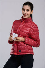 Women Down Jacket With Battery System Electric Heating Clothing Warm OUBOHK