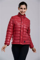 Women Down Jacket With Battery System Electric Heating Clothing Warm OUBOHK