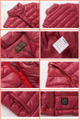 Women Down Jacket With Battery System Electric Heating Clothing Warm OUBOHK