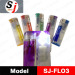 Refillable LED lighter with colored gas