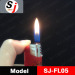 Butane lighter with flash light-wholesale lighter with ISO9001