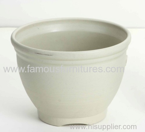 Retro clay flower pot