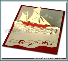 Yatch 1 pop up 3D card