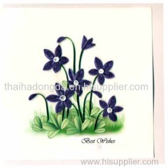 Flower 3D pop up greeting card