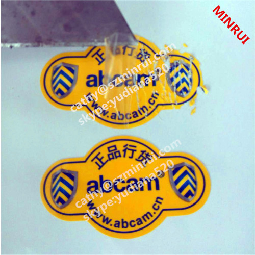 water proof customized print label with logo