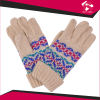 Custom laides jacquard knitted mohair gloves