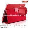 Premium Red Ipad Mini Leather Covers Ultra Thin For Ipad 2 / 3 / 4 / Air