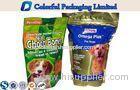 custom printed laminated stand up packaging pouches for dog / cat / fish