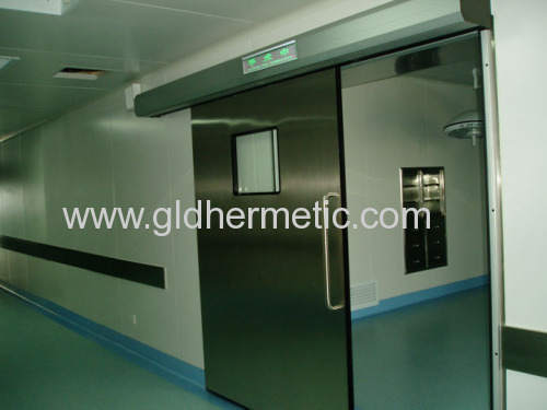 stainless steel automatic hermetic sliding doors for operating theatres