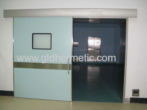 Aluminum hermetic automatic sliding doors for operating theaters