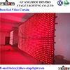 LED Vision Curtain Fireproof Velvet Cloth LED Stage Backdrop Voice Control