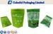 Shiny Printing Aluminum lined resealed Tea Packaging Bags With zipper top