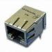 Ethernet PCB 17, 19, 60 pin waterproof shielding rj45 connector with LED and EMI