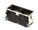 120V AC 1.5A PA66 1X2 6P6C RJ45 ethernet jack Connector with Shield, EMI