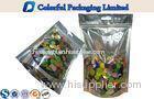 Candy Zipper Top Stand Up Packaging Pouches with Rectangle Window