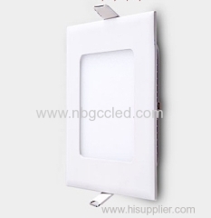 LED Square Panel Light Fixture with super white LEDs 3W 450Lumen