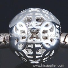 European Style Sterling Silver Arabesque Beads