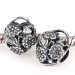 Handmade European Style Sterling Silver Floral Heart Padlock Beads Wholesale