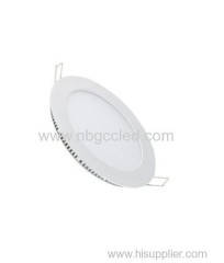 LED round Panel Light Fixture with super white LEDs 2 Watt 90X70mm