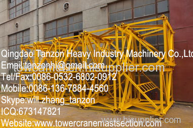 Replacement Tower Crane Mast Section Safety For Construction Hoist L68B2
