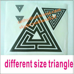 Shenzhen Minrui offer print triangle shape logo sticker