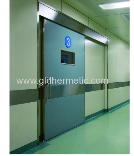 Manual hermetic sliding doors for operating theatres