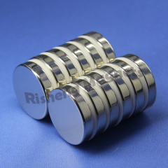 magnet grade N45 permanent magnetic discs D25 x 5mm extremely strong magnets 2500GS