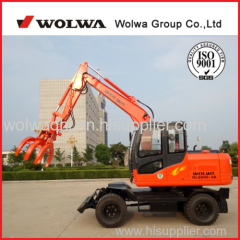 Wolwa factory 8 ton wheel cane and wood loader for sale