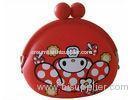 Waterproof Rubber Silicone Coin Purse , Mini Cute Pochi Coin Bag Promotional