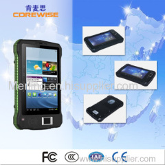 7 inch android finger print reader/HF RFID/2D barcode scanner tablet pc