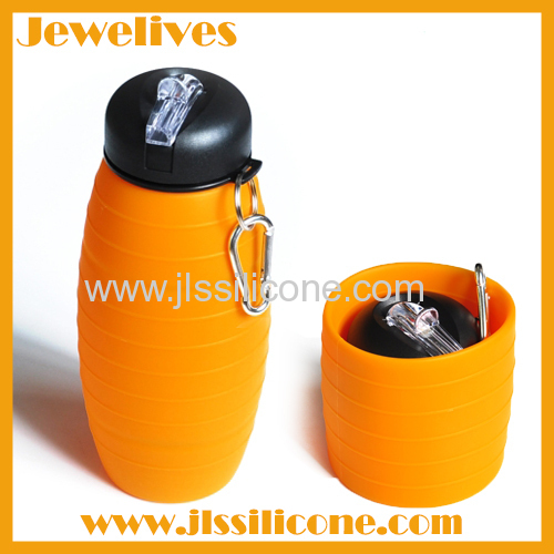 Idea from silkworm chrysalis silicone sport bottle