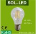 6W 8W clear glass E27 Filament LED bulb 360 degree 80Ra 700lm Dimmable LED Filament light bulb 3year warranty