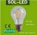 6W 8W clear glass E27 Filament LED bulb 360 degree 80Ra 700lm Dimmable LED Filament light bulb 3year warranty