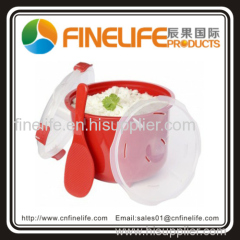 New Design Plastic Microwave Rice Steam Cooker