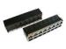 Gigabit Circuit Stacked RJ45 Modular Jack , W/LED'S Shielded Stecked RJ45 2 X 8