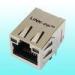 Through Hole RJ45 Modular Jack 1X1 Tab-up 10 / 100 Base Set Top Box Side Entry 6-6605811-1