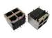 LED Multi Port (2x2) RJ45 MagJack ICM Connector for Hubs and Switches systems