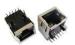 10 / 100Base-TX 1 port Tab-Down RJ45 computer magnetic cable connectors