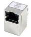 cat 5 RJ45 Jack shielded LAN Connectors With Transformer Module vertaical, led