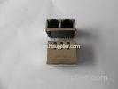 Tab Up 1000M RJ45B Ethernet Connector with Transformer, 2 port RJ45 Custom Made