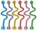 body piercing jewelry Industrail Wave barbell with multi Gems