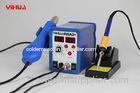 Hot air 2in1 digital soldering station , PCB / IC rework Stations with 3 nozzles