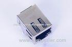 PoE Single Port Stacked RJ45 No LEDs With Tab Down 0813-1X1T-A8-F