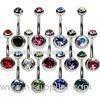 316 stainless steel fancy navel ring jewelry
