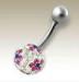 Fahional 316 stainless steel fancy navel belly ring jewelry