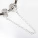 925 Sterling Silver European Style Safety Chain with Crystal For Women Bracelets