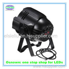 54pcs 1W/3W RGBW LED Black Osnown Par Light with Cast Aluminum