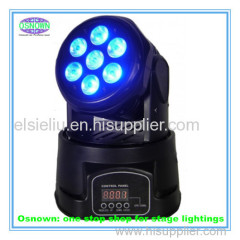 7 Pcs 4W/10W 4 in 1 Mini LED Wash Beam Moving Head Light